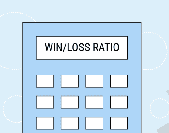 An illustrated graphic of a win-loss analysis document.