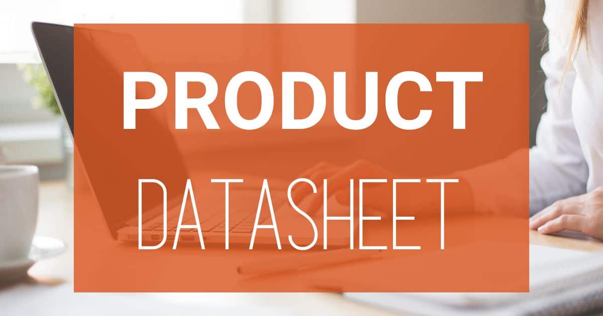 Technical data sheets for the products of