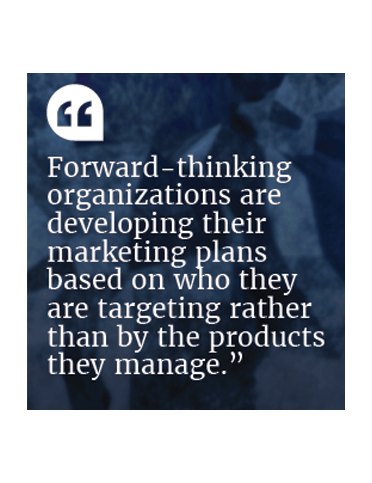 forward thinking organizations